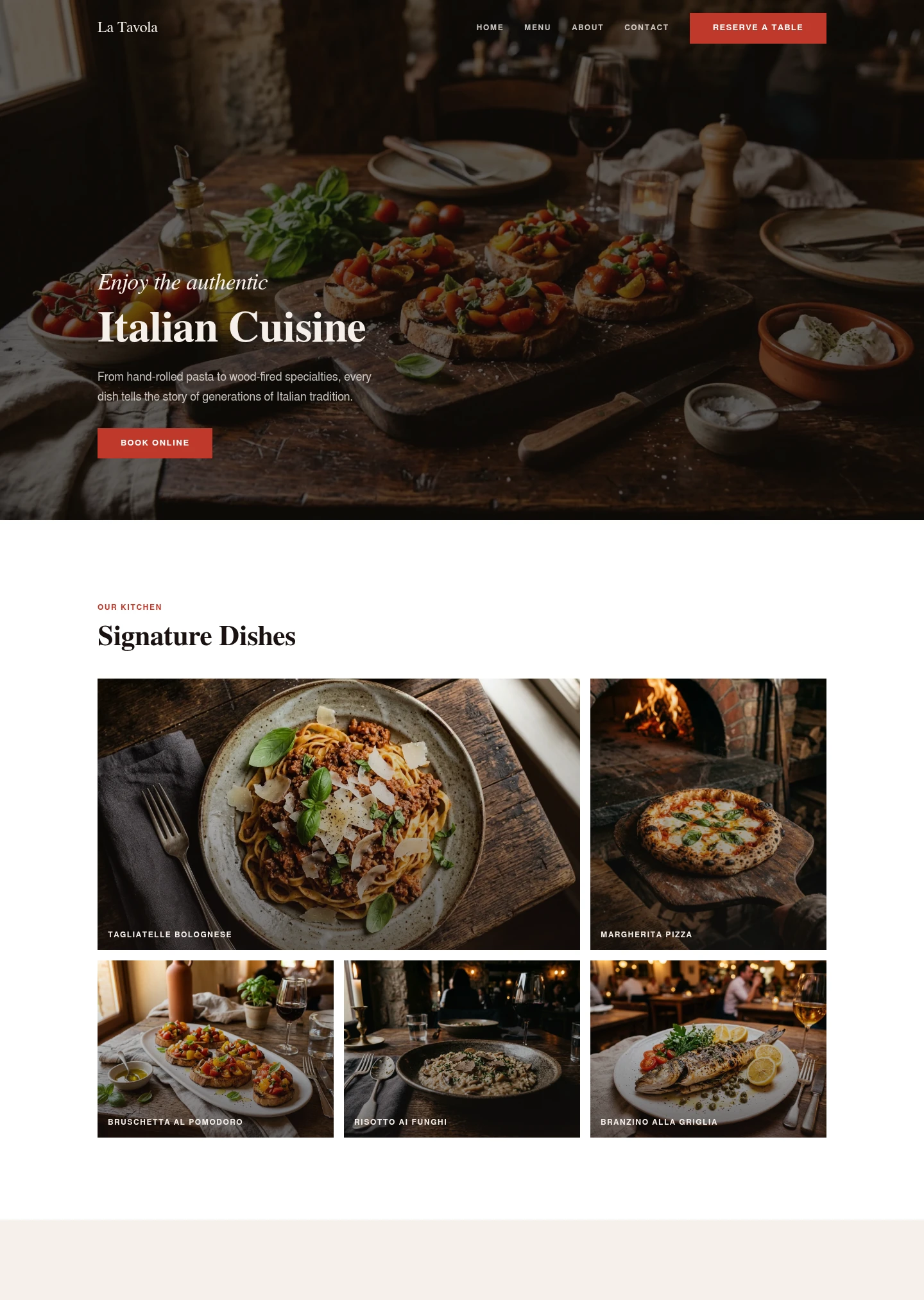 Umber website design style preview